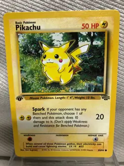 1999 Pokemon Pikachu 1st Edition Jungle Set Card 60/64 - NM - Image 1