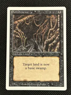 MTG / Magic: The Gathering - 3rd Edition Revised - Evil Presence - Image 1