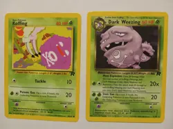 10 Team Rocket Pokemon Cards! Dark Weezing, Muk, Gloom, Raticate + Other Cards - Image 1