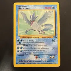 Vintage Pokemon Articuno Non Holo Rare Fossil - Image 1