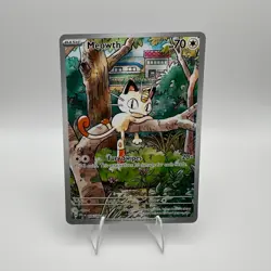 Pokemon Meowth 106/094 Phantasmal Flames Illustration Rare IR Holo TCG Card - Image 1