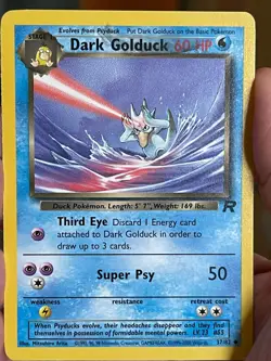POKEMON DARK GOLDUCK 37/82 UNCOMMON TEAM ROCKET LP CARD - Image 3