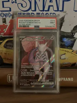 Pokemon TCG Team Rockets Mewtwo EX 213/182 Ultra Rare Destined Rivals Psa 9 - Image 1