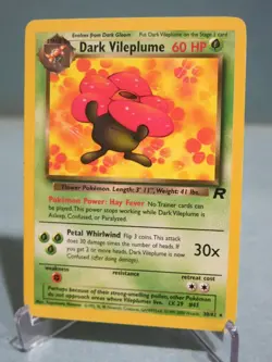 Dark Vileplume 30/82 Rare Team Rocket Set WOTC Pokemon Card - Lightly Played - Image 5