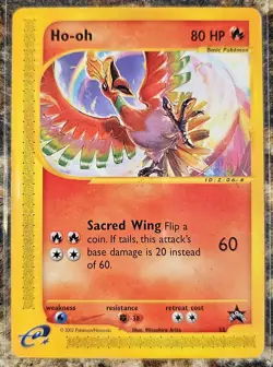Pokemon Black Star Promo Ho-Oh 52 Excellent or Better - Image 1