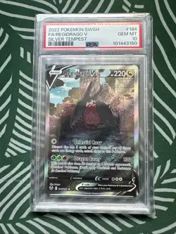 Pokemon Regidrago V Silver Tempest Full Alt Art #184 PSA 10 Gem Mint - Image 1