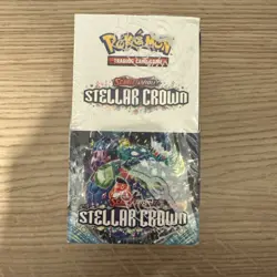 Pokemon TCG: Scarlet & Violet Stellar Crown Half Booster Box, 18 Packs - Sealed. - Image 1