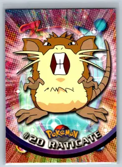 Pokemon Raticate #20 Topps Series 1 Blue Label NM - Image 1