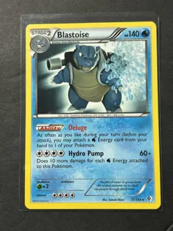 Pokemon - Blastoise - 31/149 (Non-Holo) - BW Boundaries Crossed - Rare - Image 1