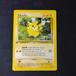 Pokemon TCG Pikachu Jungle 60/64 1st Edition LP - Image 1