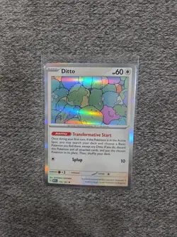 Pokemon TCG Ditto Scarlet & Violet-151 132/165 Holo Holo Rare - Image 1