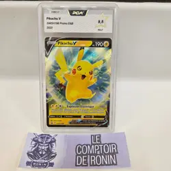 Carte Pokemon : Pikachu V SWSH198 PCA 9.5 Promo EB FR - Image 1