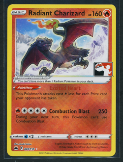 Radiant Charizard 020/159 Prize Pack Pokemon Play! Series 3 NM - Image 1