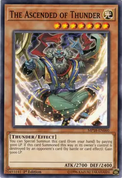 The Ascended of Thunder - MP18-EN060 - Common - 1st Edition - Lightly Played - Image 1