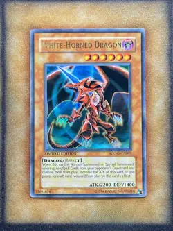 Yugioh White-Horned Dragon GXNG-EN001 Ultra Rare Limited Edition LP - Image 1