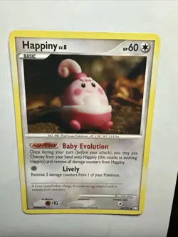 Happiny 52/123 Mysterious Treasures Regular Pokemon Card LP Yuka Morii - Image 3