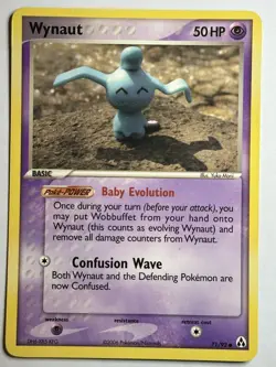 Wynaut Legend Maker 71/92 LP-NM Pokemon card - Image 1