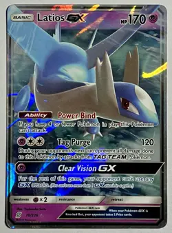 Latios GX 78/236 (NM) Ultra Rare Sun & Moon: Unified Minds 2019 Pokemon Card - Image 1