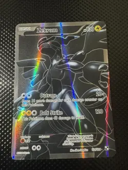 Zekrom 114/114 Black & White Base Full Art Holo Ultra Rare Pokemon Card - Image 1