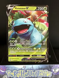 Pokemon Card Venusaur V 001/073 Champions Path Half Art Ultra Rare NM - Image 1
