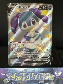 Pokemon Card Indeedee V SV114/SV122 Shining Fates Shiny Vault Near Mint - Image 1