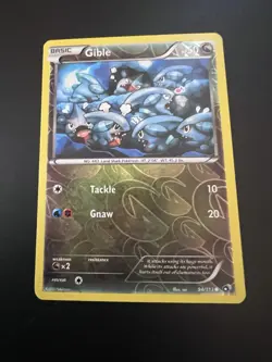 Gible 94/113 B&W Legendary Treasures 2013 Pokemon Card Reverse Holo Common NM - Image 1