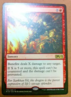 Banefire - Magic 2019 - M19 - Magic: The Gathering - MTG - Image 1