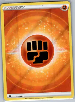 Fighting Energy (Texture Full Art) 157/159 Crown Zenith - Pokemon Card - NM - Image 1