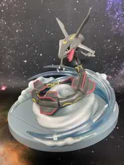 Pokemon Hidden Fates Shiny Rayquaza Statue w/ Card Holder - Image 1