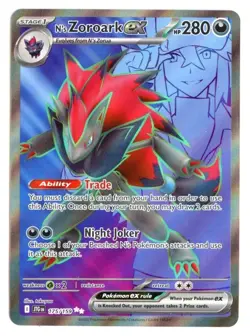 N's Zoroark ex 175/159 Ultra Rare Holo SV09: Journey Together Pokemon TCG NM - Image 1