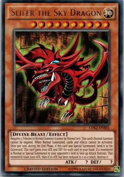 Yugioh Slifer the Sky Dragon LDK2-ENS01 Limited Edition Ultra Rare NM - Image 1