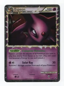 (303371) ESPEON PRIME 81/90 Ultra Rare Holo HGSS Undaunted Pokemon Card - NEW - Image 2