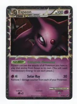 (303370) ESPEON PRIME 81/90 Ultra Rare Holo HGSS Undaunted Pokemon Card - NEW - Image 2