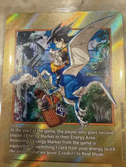 Dragon Ball Z E 86 gold energy marker card - Image 2