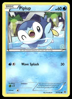 Pokemon Cards Piplup 36/162 BREAKthrough XY Common NM - Image 1