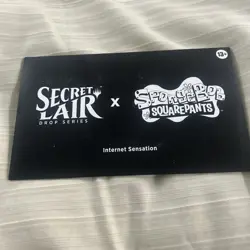 Magic the Gathering Secret Lair x Spongebob Squarepants Internet Sensation - Image 1