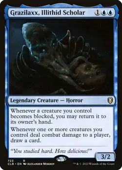 1x Grazilaxx, Illithid Scholar NM Eng MTG - Commander Legends Baldur's Gate - Image 1