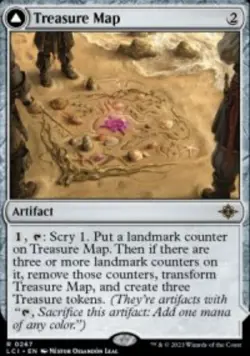 Treasure Map // Treasure Cove The Lost Caverns of Ixalan (LCI) 267 MTG Regular - Image 1
