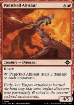 Panicked Altisaur The Lost Caverns of Ixalan (LCI) 159 MTG Foil - Image 1
