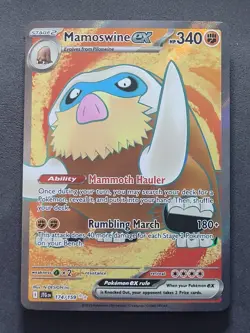 Mamoswine ex 174/159 Ultra Rare Journey Together Pokemon TCG - Image 1