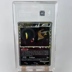 TAG 4 Graded Umbreon (Prime) 86/90 Undaunted Holo Pokemon VG-EX 2010 HGSS - Image 1