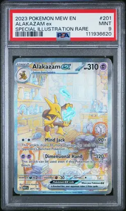 Alakazam ex PSA 9 201/165 Scarlet & Violet 151 Special Illustration Rare Pokemon - Image 1