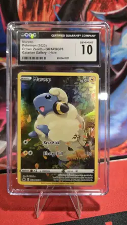 CGC 10 Pokemon TCG 2023 Crown Zenith #GG34/GG70 Mareep Galarian Gallery Holo - Image 1