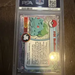 2000 TOPPS CHROME POKEMON T.V. #1 BULBASAUR PSA 10 - Image 4