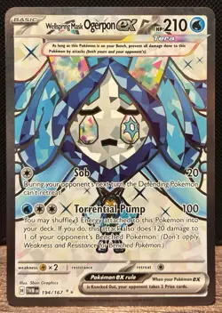 Wellspring Mask Ogerpon ex 194/167 FA NM - Pokemon TCG Twilight Masquerade - Image 1