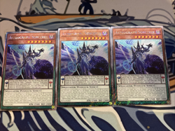 Yugioh Astrograph Sorcerer Platinum Secret Rare RA04-EN282 x3 - Image 1