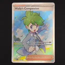 Pokemon TCG Card Wally's Compassion 176/132 Mega Evolution Full Art - NM - Image 1