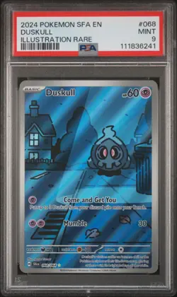 Duskull 068/064 PSA 9 MINT Pokemon TCG Illustration Rare Card Shrouded Fable - Image 1