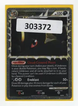 (303372) UMBREON PRIME 86/90 Ultra Rare Holo HGSS Undaunted Pokemon Card NICKS - Image 1