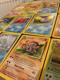 Vintage Fossil Pokemon Cards Bundle x 25 Good Condition 1999 WOTC - Image 3